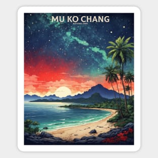 Mu Ko Chang Thailand Vintage Retro Travel Tourism Magnet